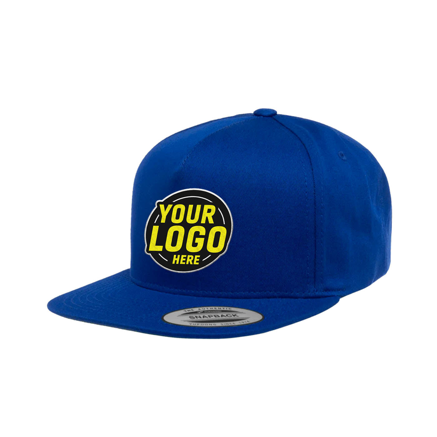 Custom Embroidered Yupoong 6007 - 5-Panel Cotton Twill Snaback Cap, YP Classics