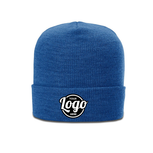 Custom Embroidered Richardson 137 Heathered Beanie with Cuff - Star Hats & Embroidery