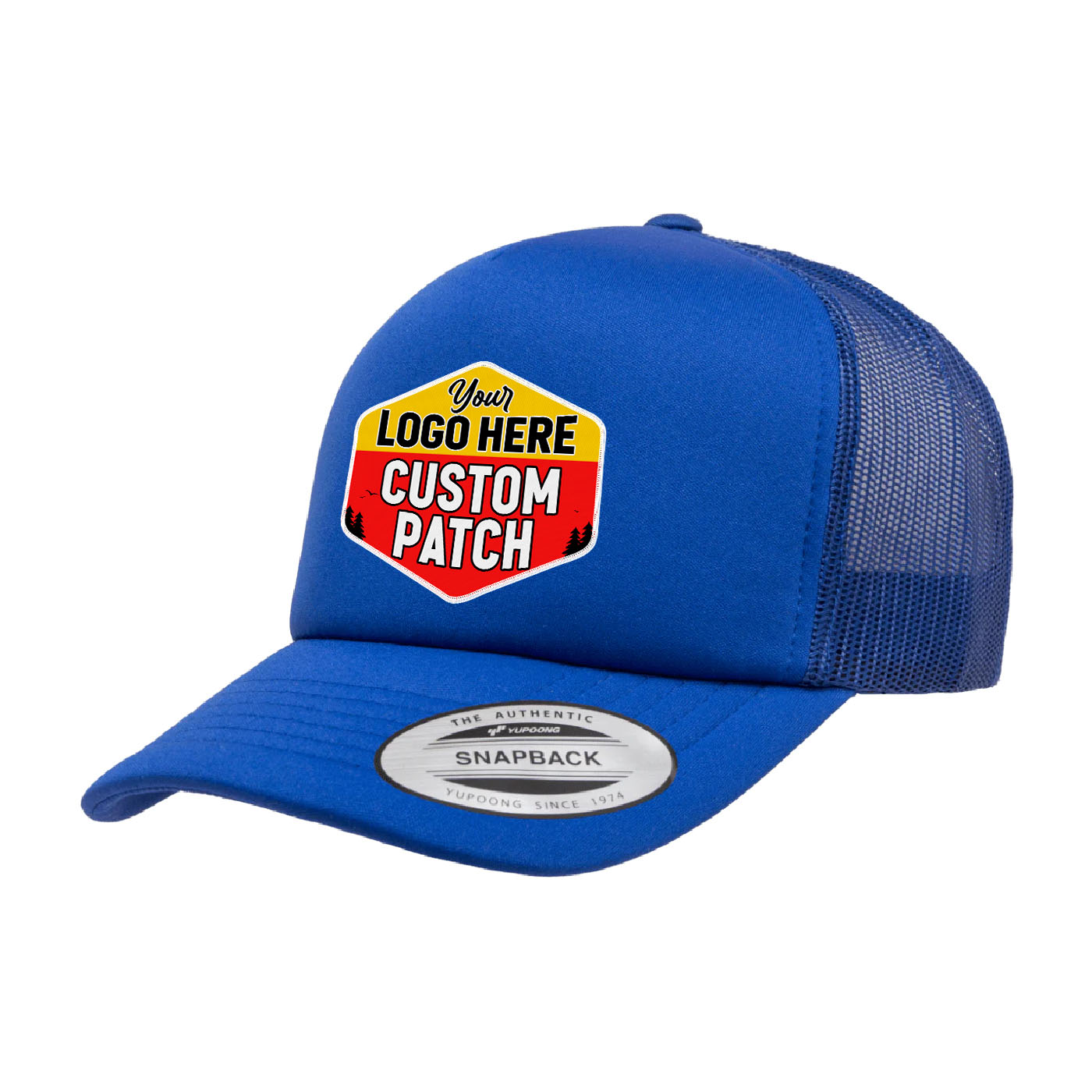 Custom Patch Yupoong 6320 Curved Trucker Foam Hat – Star Hats and