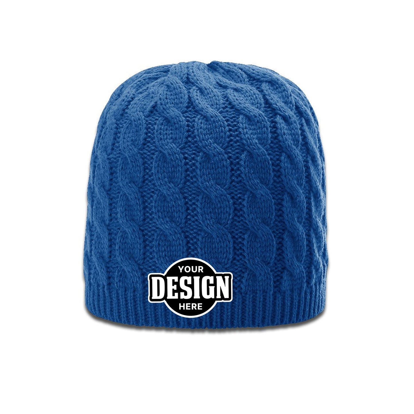 Custom Patch Richardson 138 Cable Knit Beanie