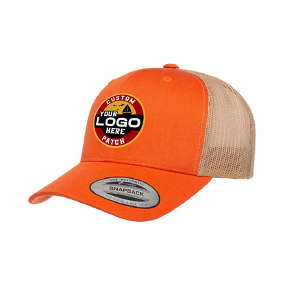 Custom Patch Yupoong 6606T Retro Trucker Hat, Mesh Back, 2-Tone Colors, YP Classics