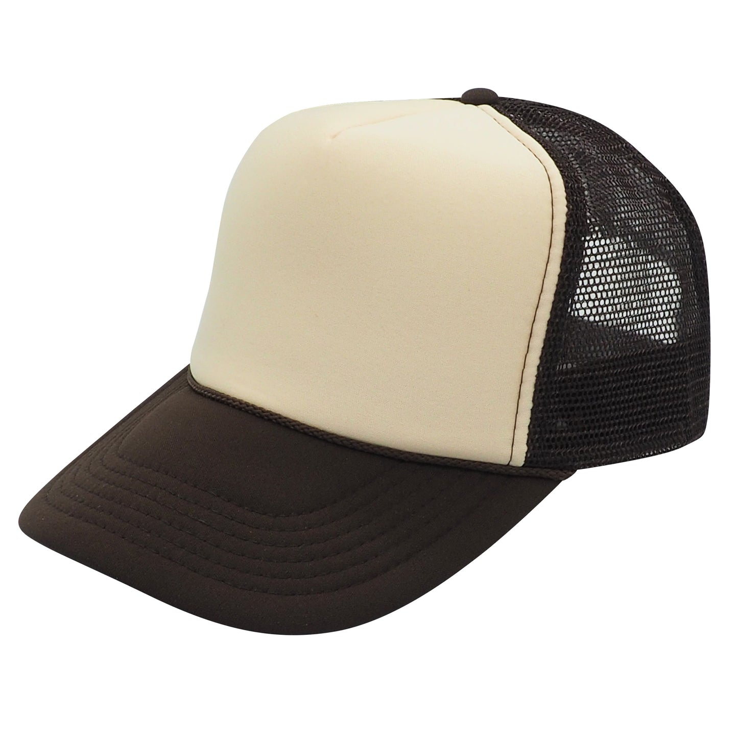 Nissun Cap SCC 5 Panel Foam Trucker Hat Split Colors