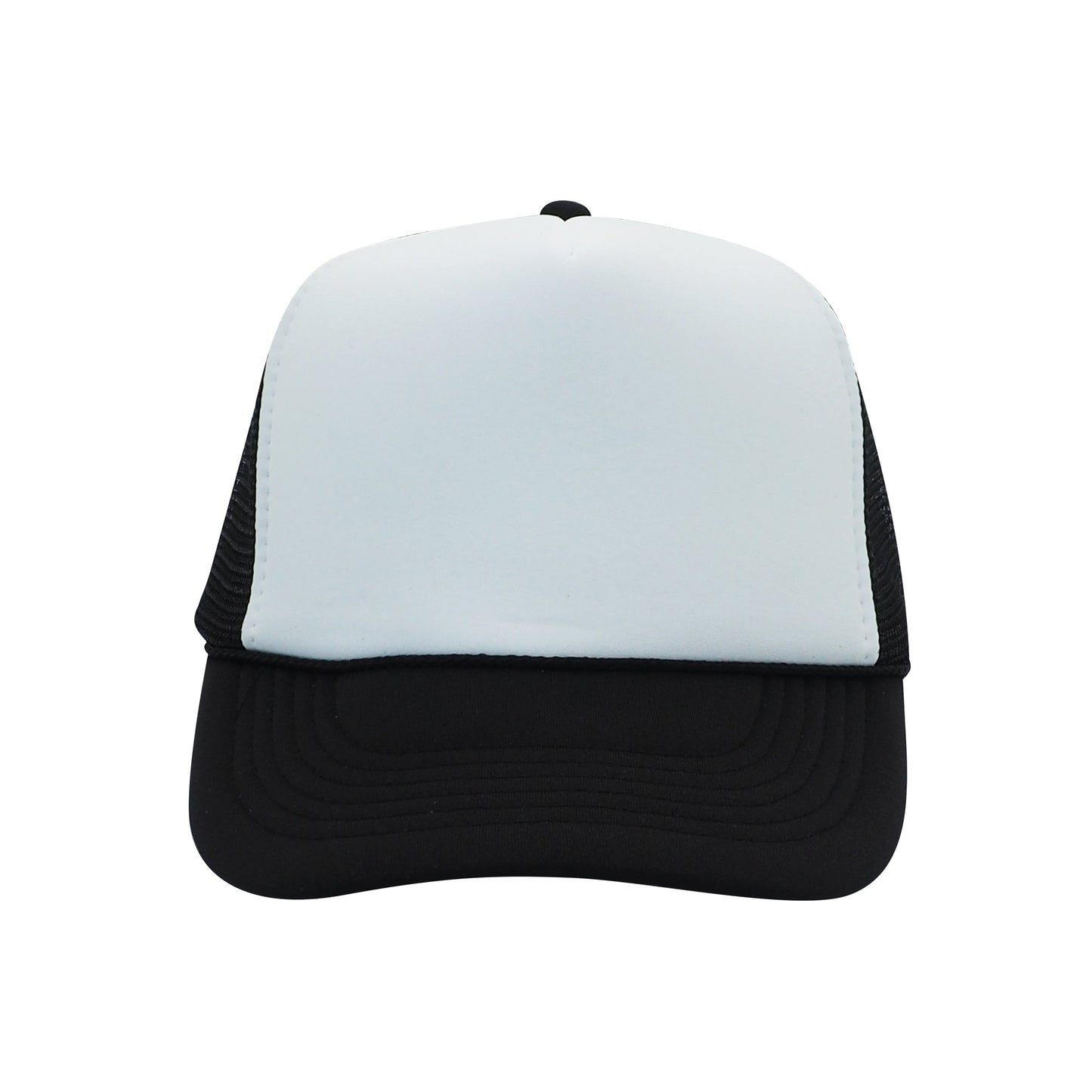 Nissun Classic Trucker Baseball Hats Caps Foam Mesh Blank Solid Two Tone Snapback - Blank