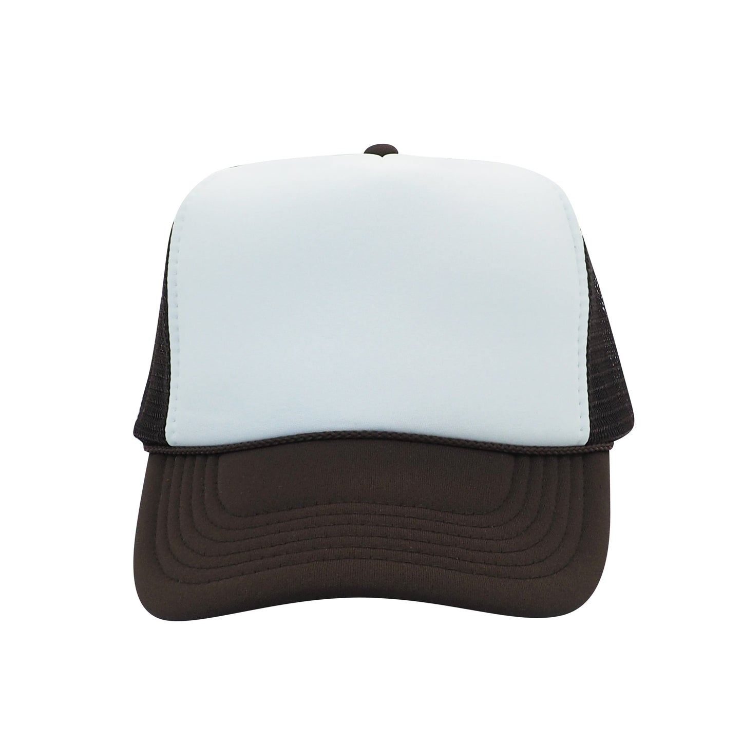 Nissun Classic Trucker Baseball Hats Caps Foam Mesh Blank Solid Two Tone Snapback - Blank