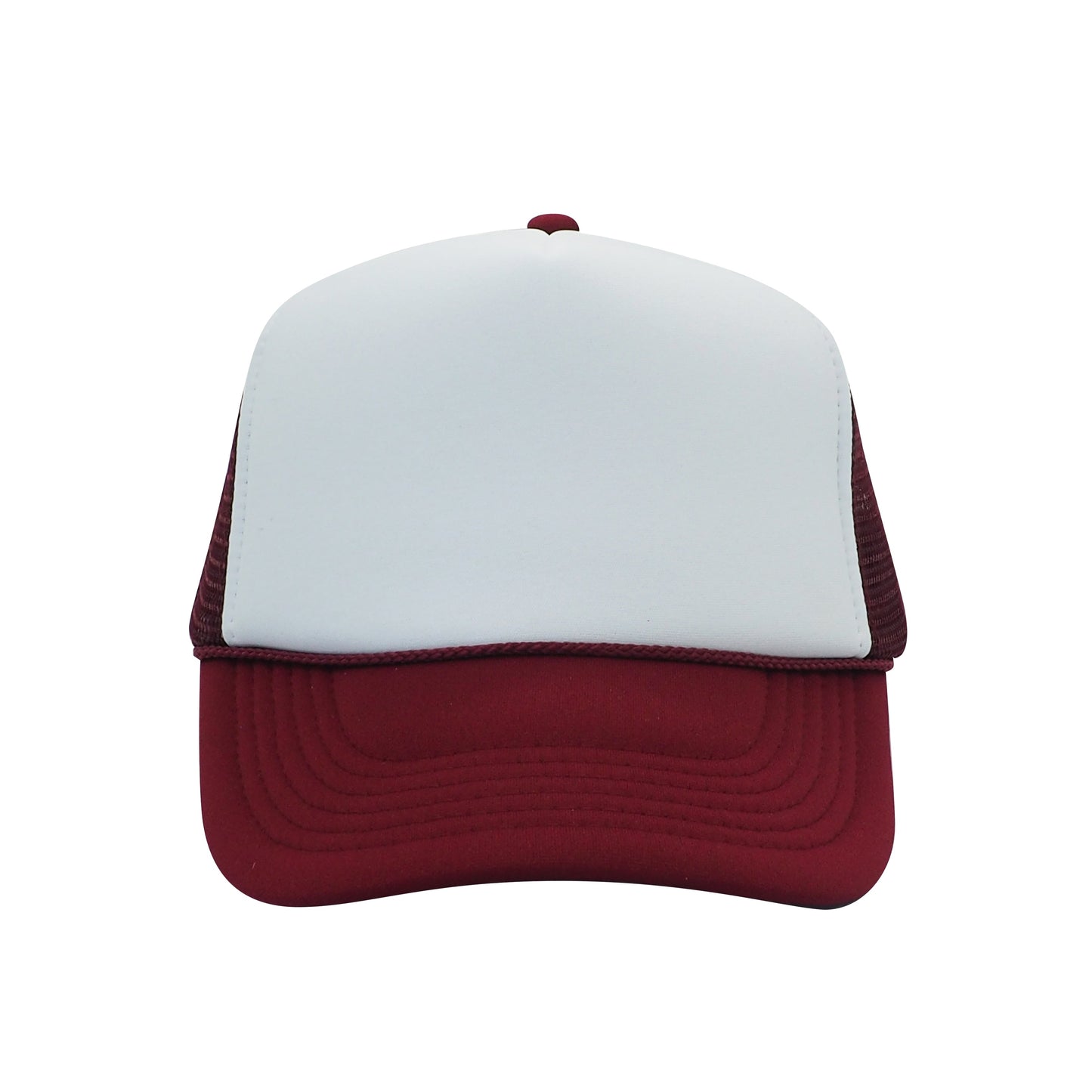 Nissun Classic Trucker Baseball Hats Caps Foam Mesh Blank Solid Two Tone Snapback - Blank