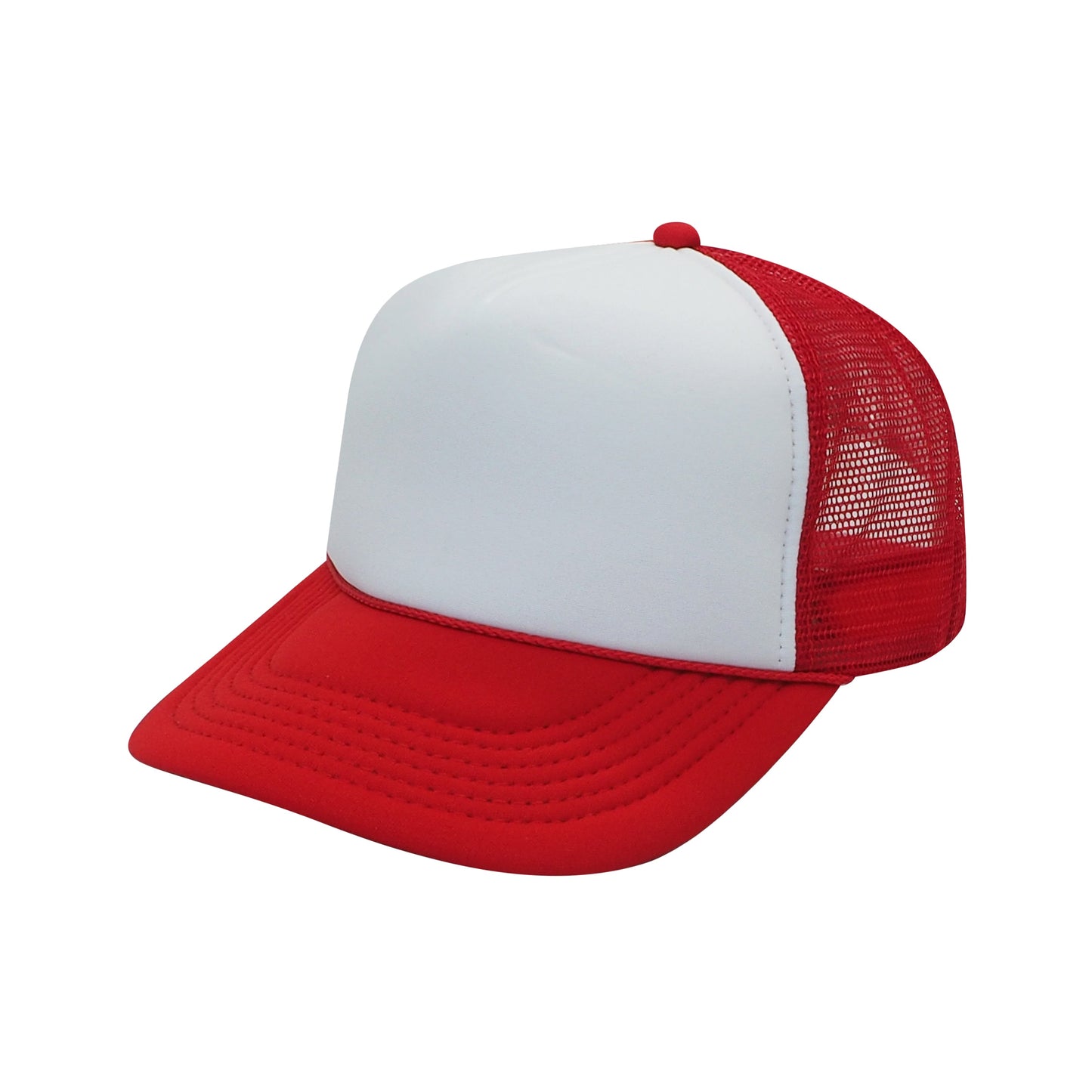 Nissun Classic Trucker Baseball Hats Caps Foam Mesh Blank Solid Two Tone Snapback - Blank