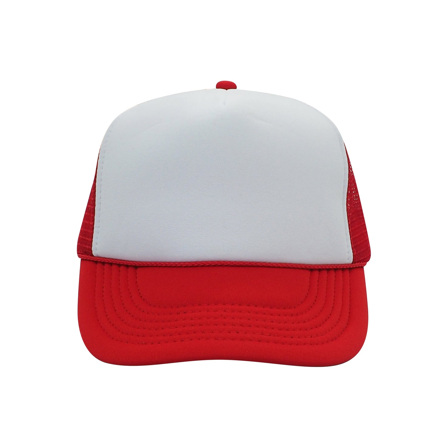 Nissun Classic Trucker Baseball Hats Caps Foam Mesh Blank Solid Two Tone Snapback - Blank