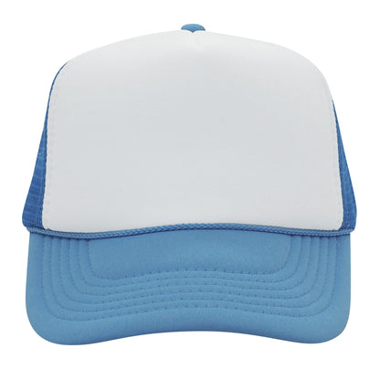 Nissun SPC Foam Trucker Hat 5 Panel Mesh Cap Two Tone Colors