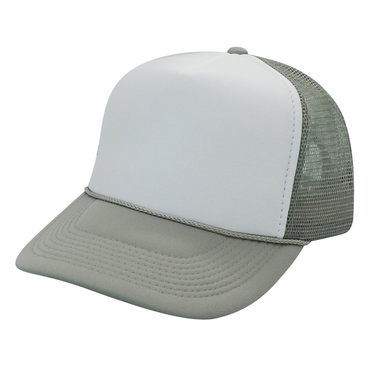 Nissun SPC Foam Trucker Hat 5 Panel Mesh Cap Two Tone Colors