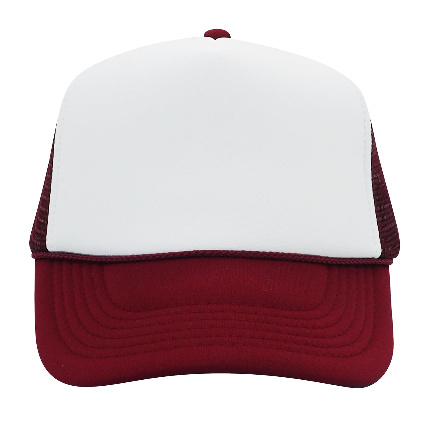 Nissun SPC Foam Trucker Hat 5 Panel Mesh Cap Two Tone Colors