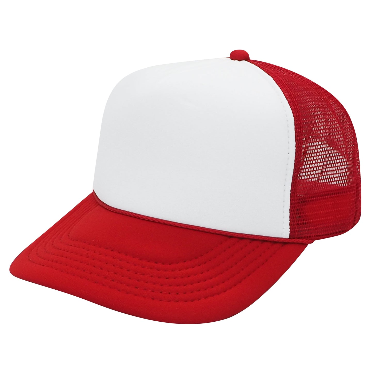 Nissun SPC Foam Trucker Hat 5 Panel Mesh Cap Two Tone Colors