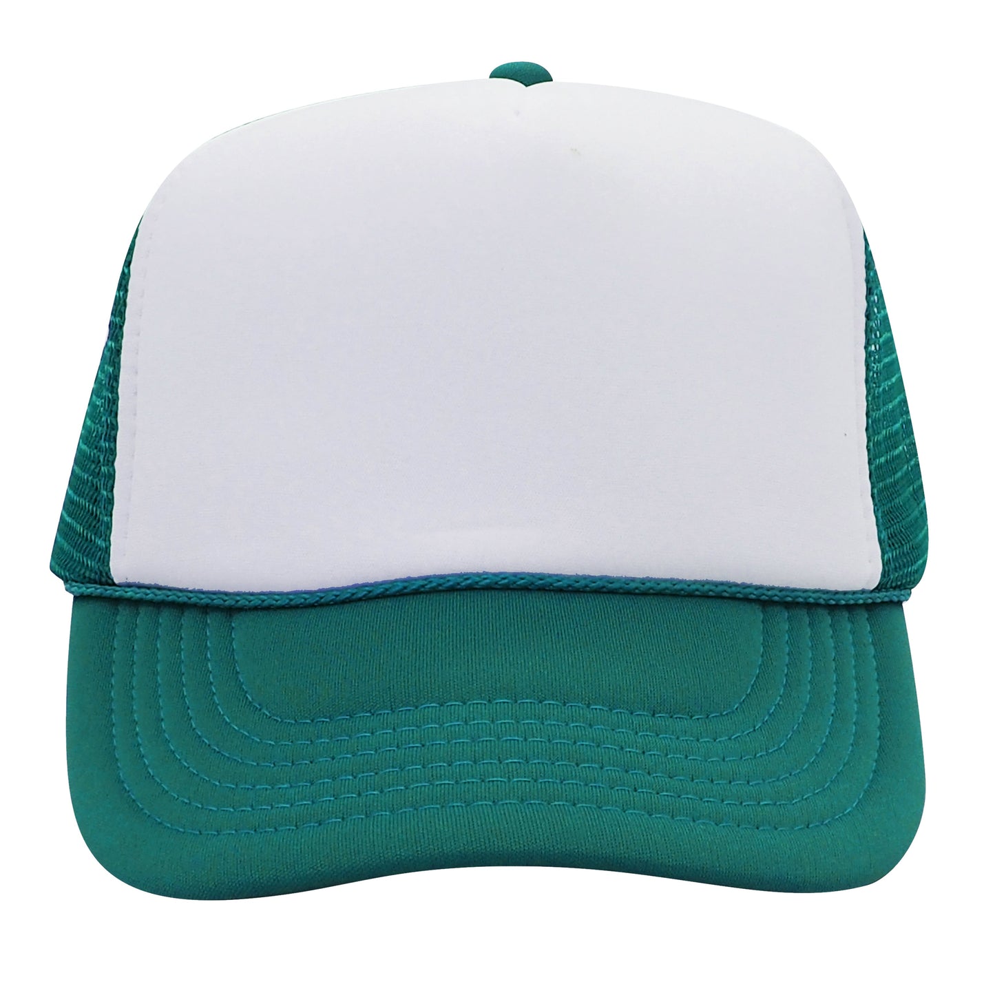 Nissun Classic Trucker Baseball Hats Caps Foam Mesh Blank Solid Two Tone Snapback - Blank