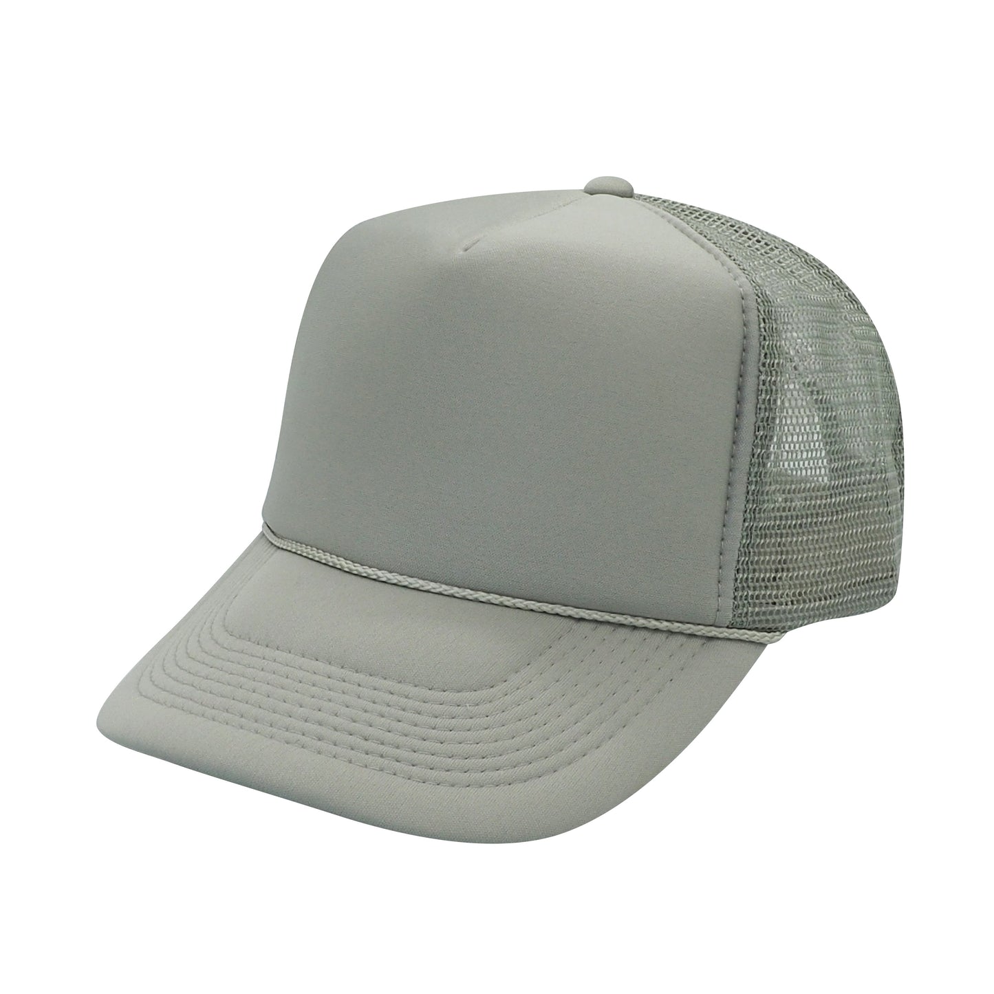 Nissun Classic Trucker Baseball Hats Caps Foam Mesh Blank Solid Two Tone Snapback - Blank