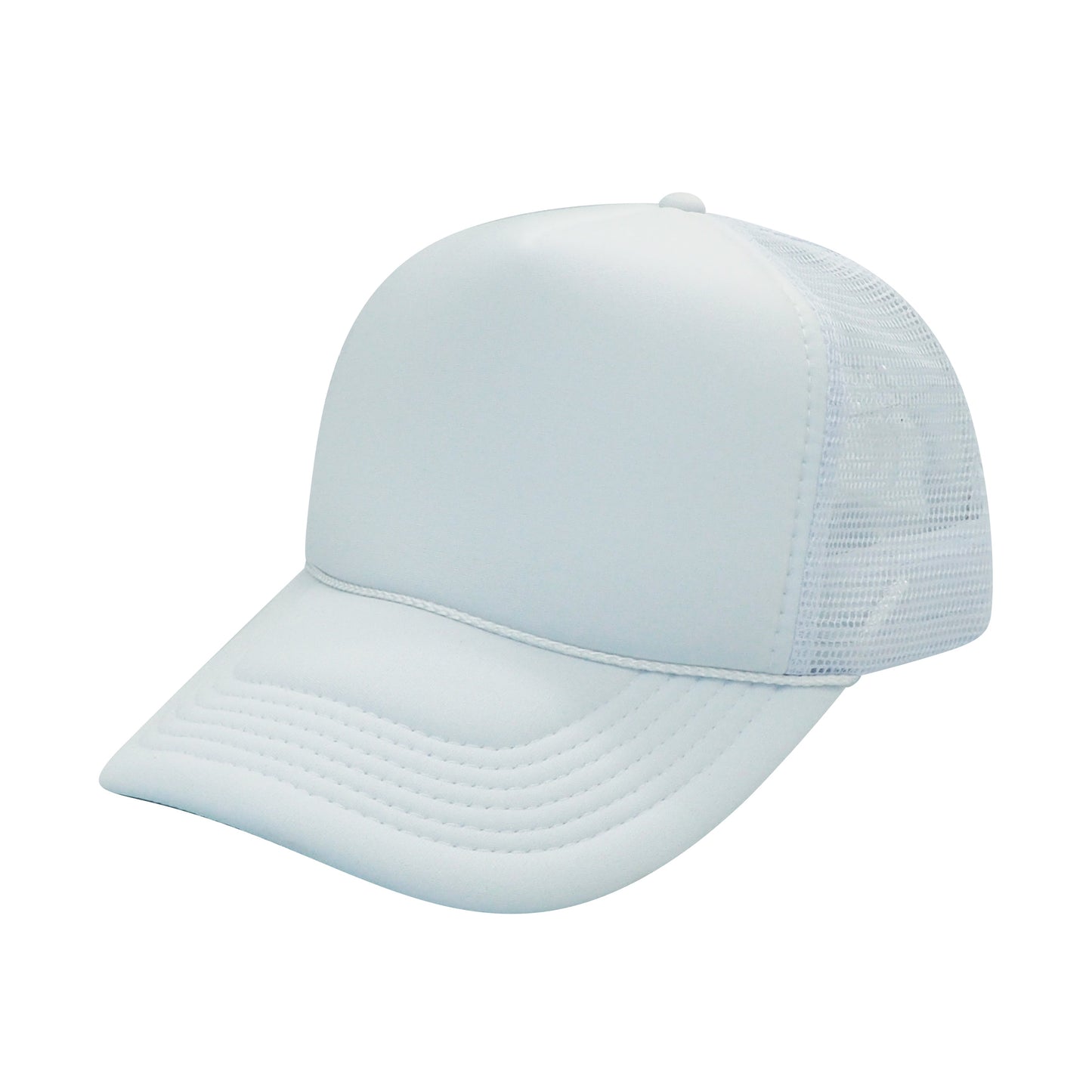 Nissun Classic Trucker Baseball Hats Caps Foam Mesh Blank Solid Two Tone Snapback - Blank