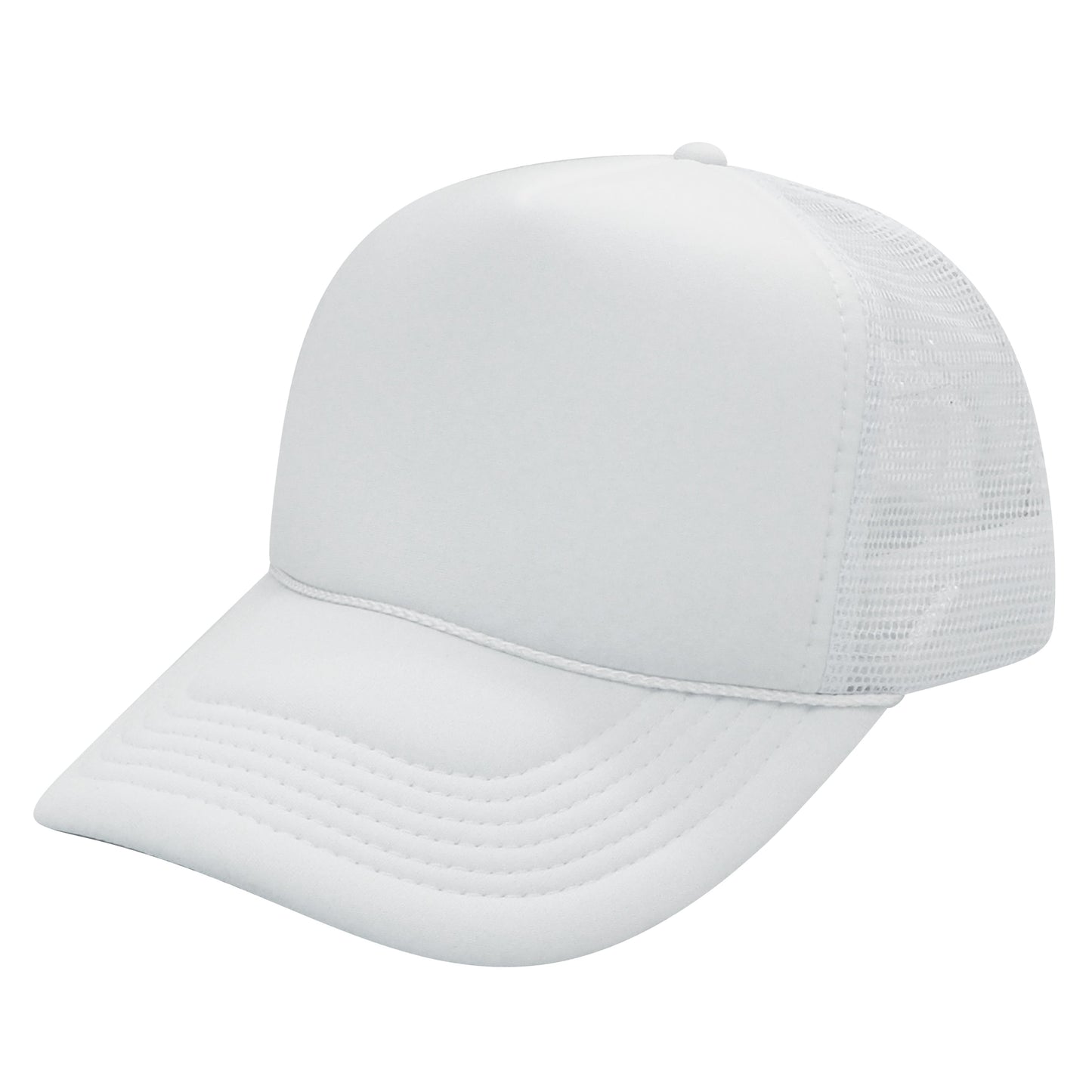 Nissun SSC Foam Trucker Hat 5 Panel Mesh Cap Solid Colors