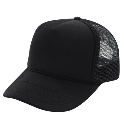 Nissun SSC Foam Trucker Hat 5 Panel Mesh Cap Solid Colors