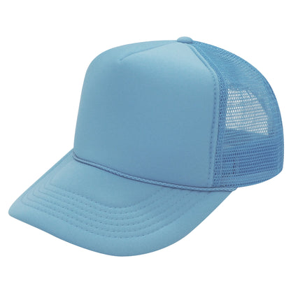 Nissun SSC Foam Trucker Hat 5 Panel Mesh Cap Solid Colors