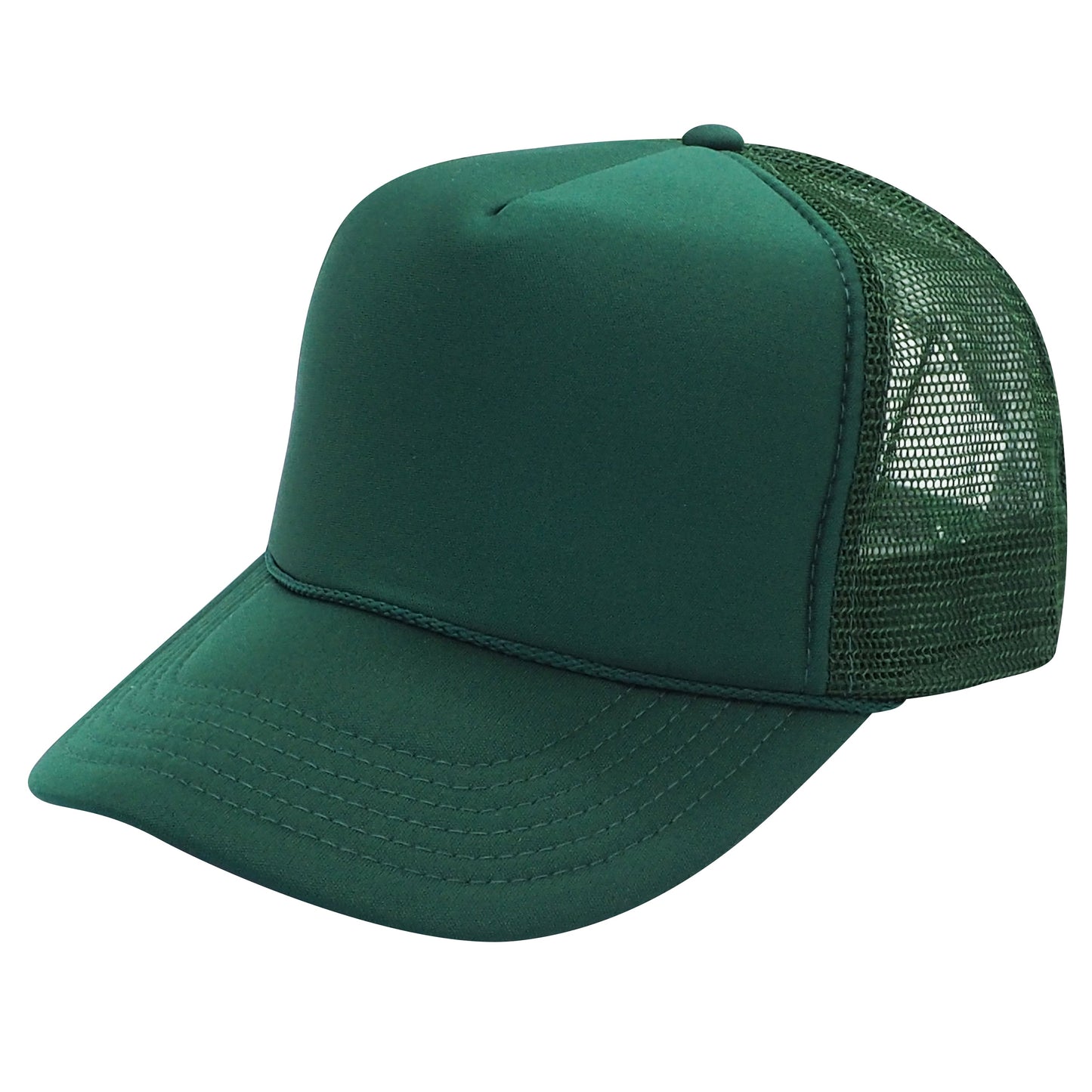 Nissun SSC Foam Trucker Hat 5 Panel Mesh Cap Solid Colors