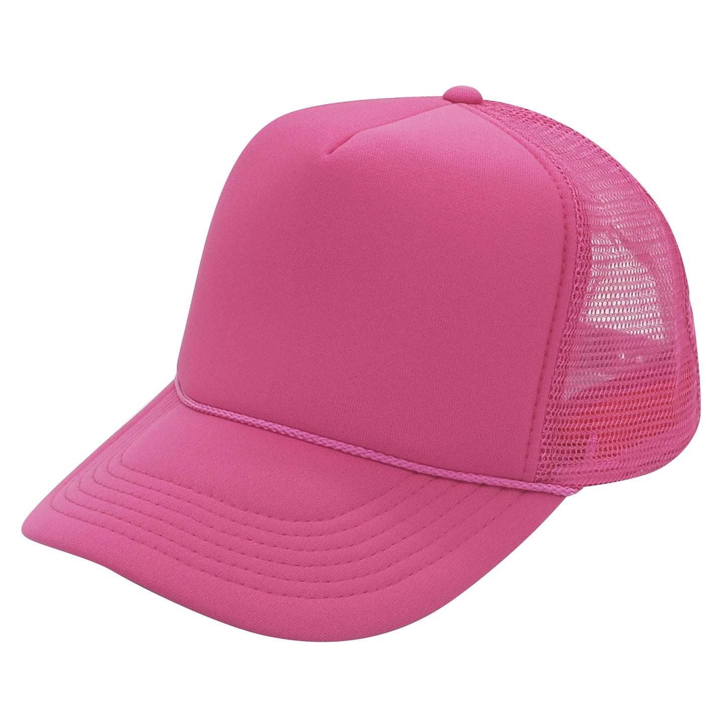 Nissun SSC Foam Trucker Hat 5 Panel Mesh Cap Solid Colors