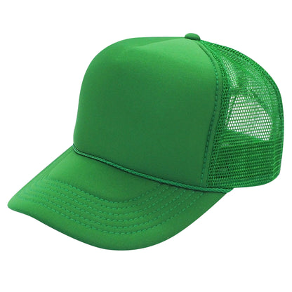 Nissun SSC Foam Trucker Hat 5 Panel Mesh Cap Solid Colors