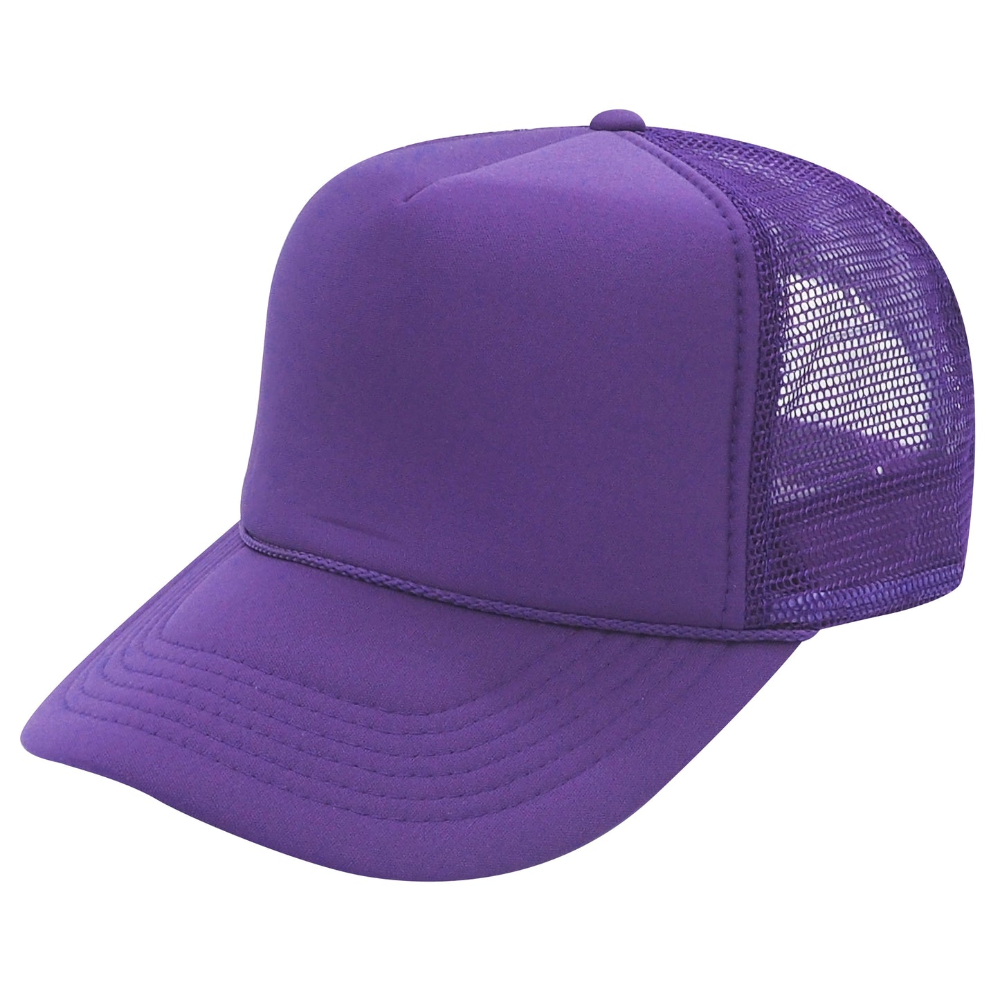 Nissun SSC Foam Trucker Hat 5 Panel Mesh Cap Solid Colors