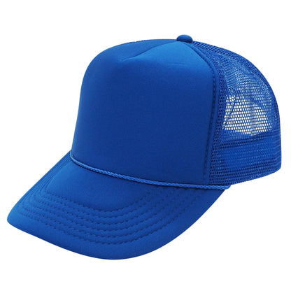 Nissun SSC Foam Trucker Hat 5 Panel Mesh Cap Solid Colors