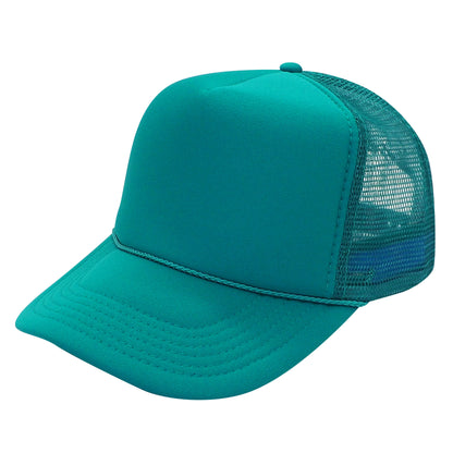 Nissun SSC Foam Trucker Hat 5 Panel Mesh Cap Solid Colors