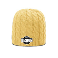Custom Embroidered Richardson 138 Cable Knit Beanie
