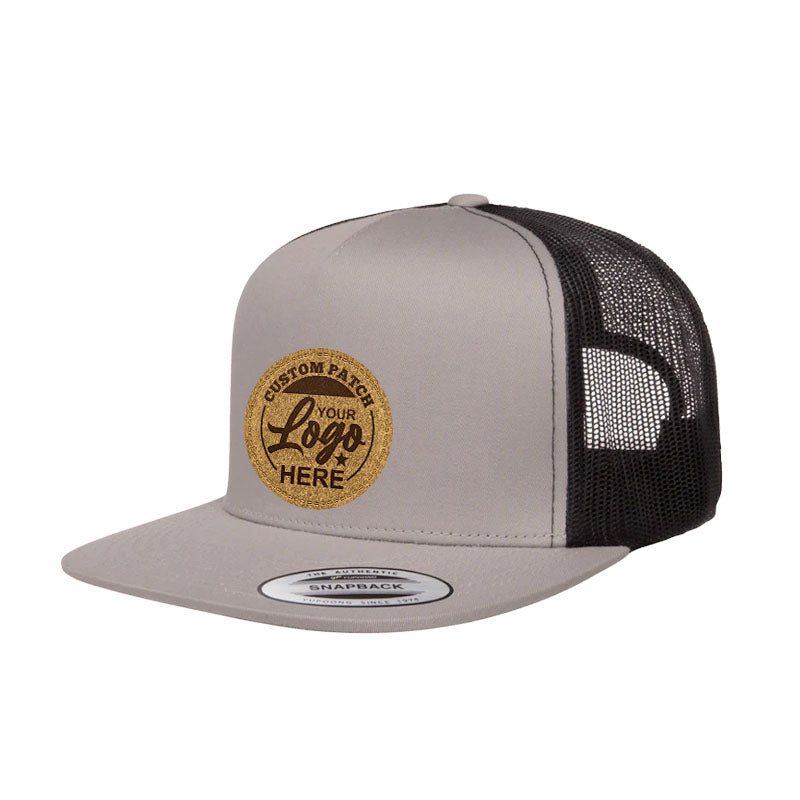 Custom Patch Yupoong 6006T Classic Trucker Snapback Hat, Flat Bill,  2-Tone Colors, YP Classics