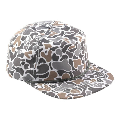 Blank Rope Hats Camo 5-Panel Snapback