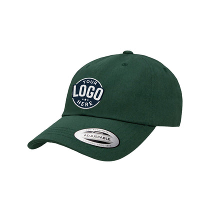 Custom Embroidered Yupoong 6245CM Dad Hat, Low Profile Cotton Twill Cap, YP Classics