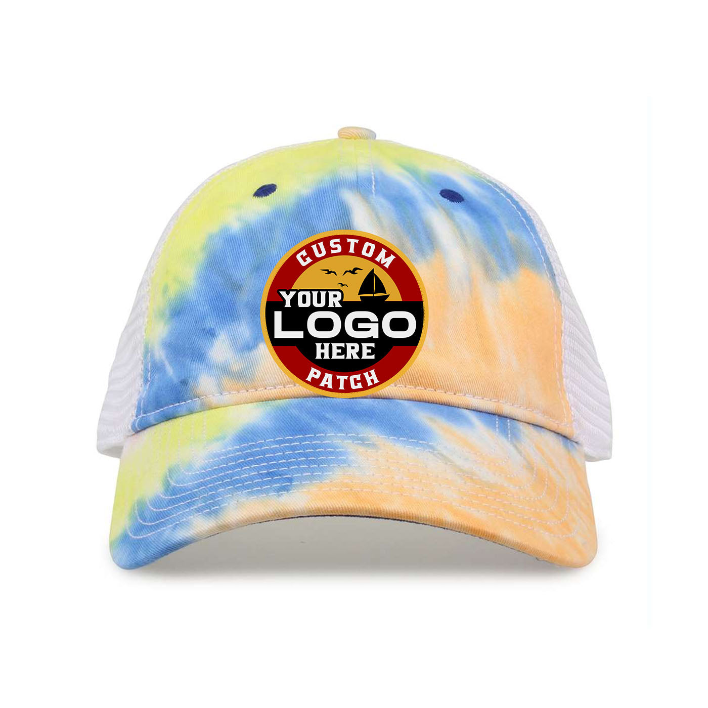 Custom Patch The Game GB470 Lido Tie-Dyed Trucker Cap