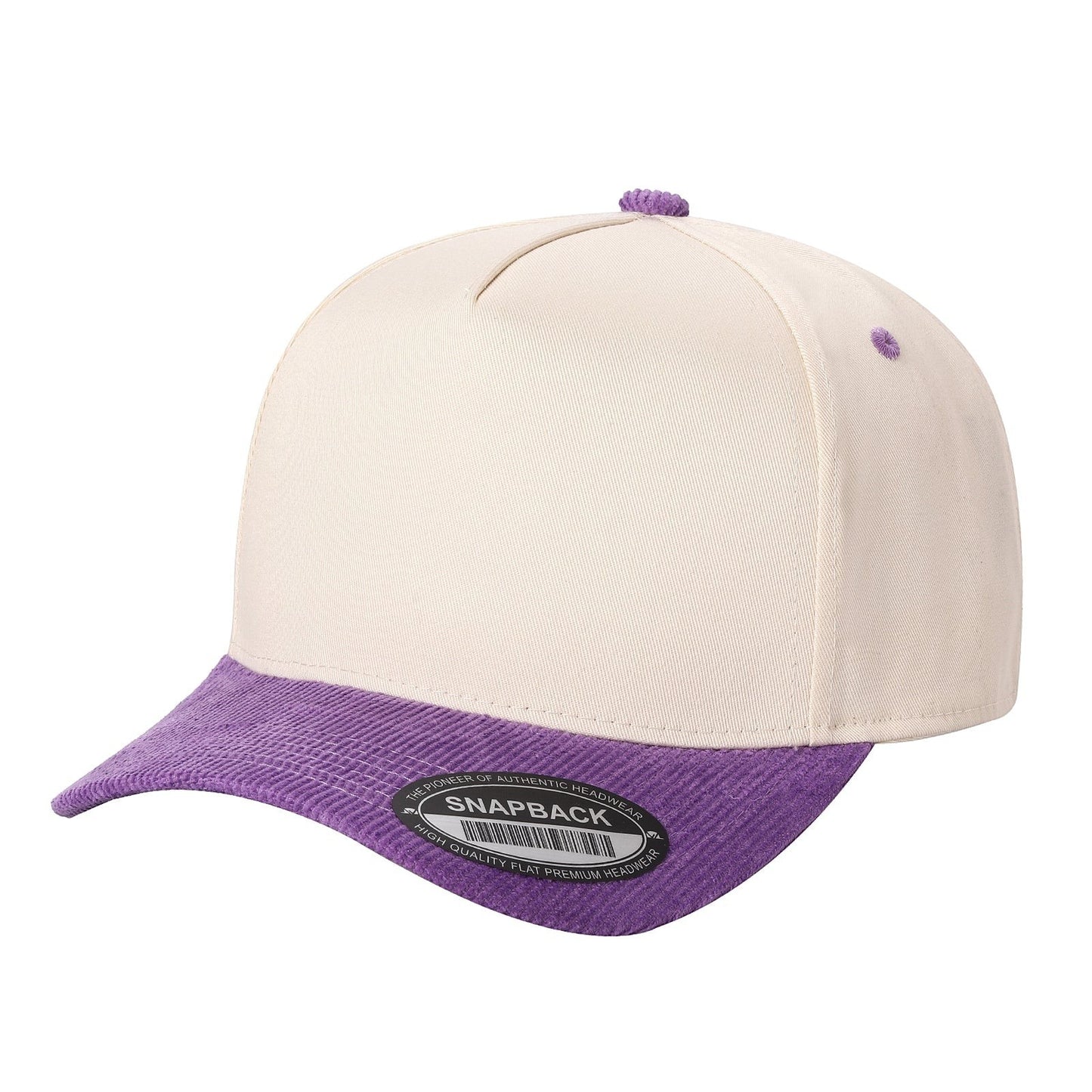 Unbranded 5 Panel Hat with Corduroy Bill