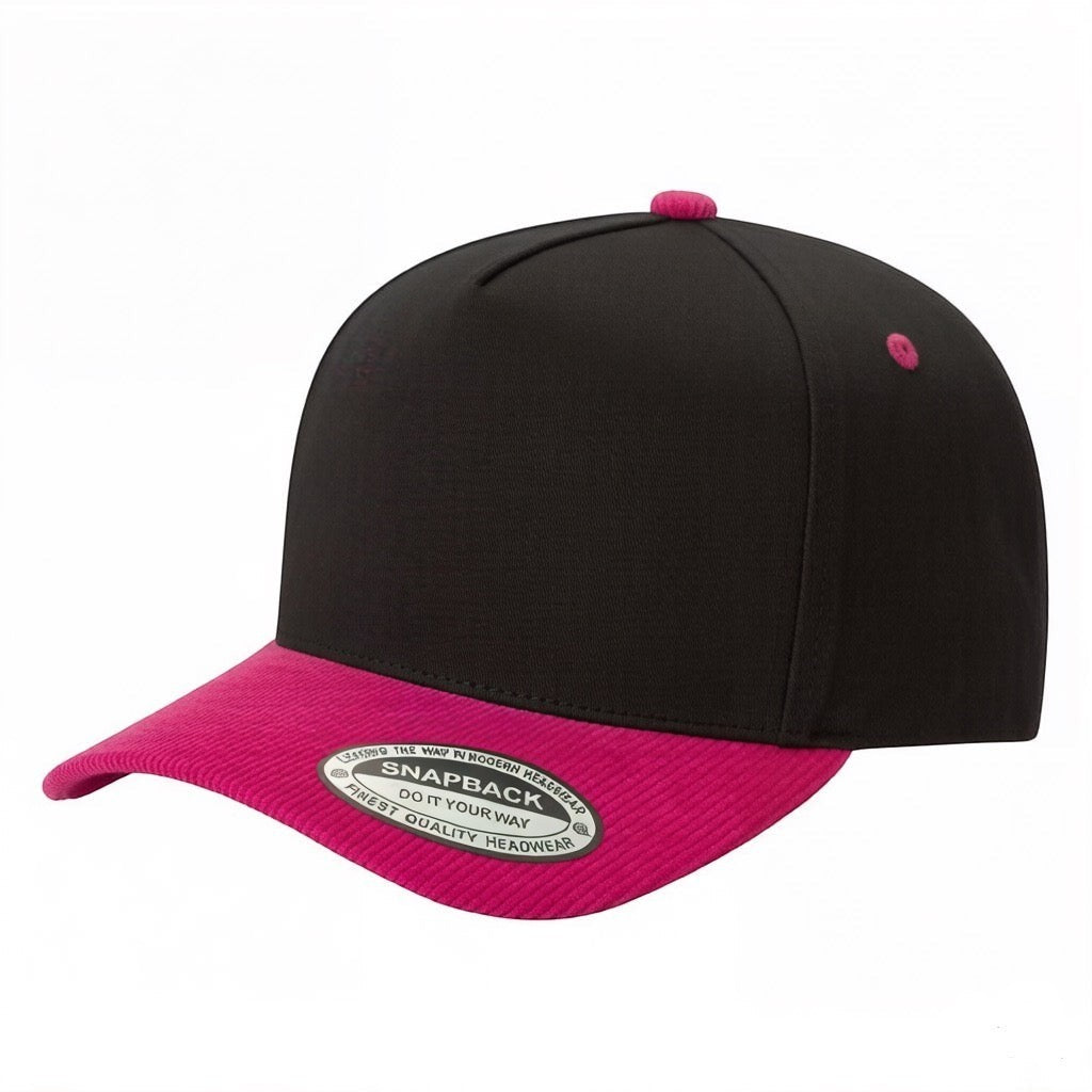 Unbranded 5 Panel Hat with Corduroy Bill