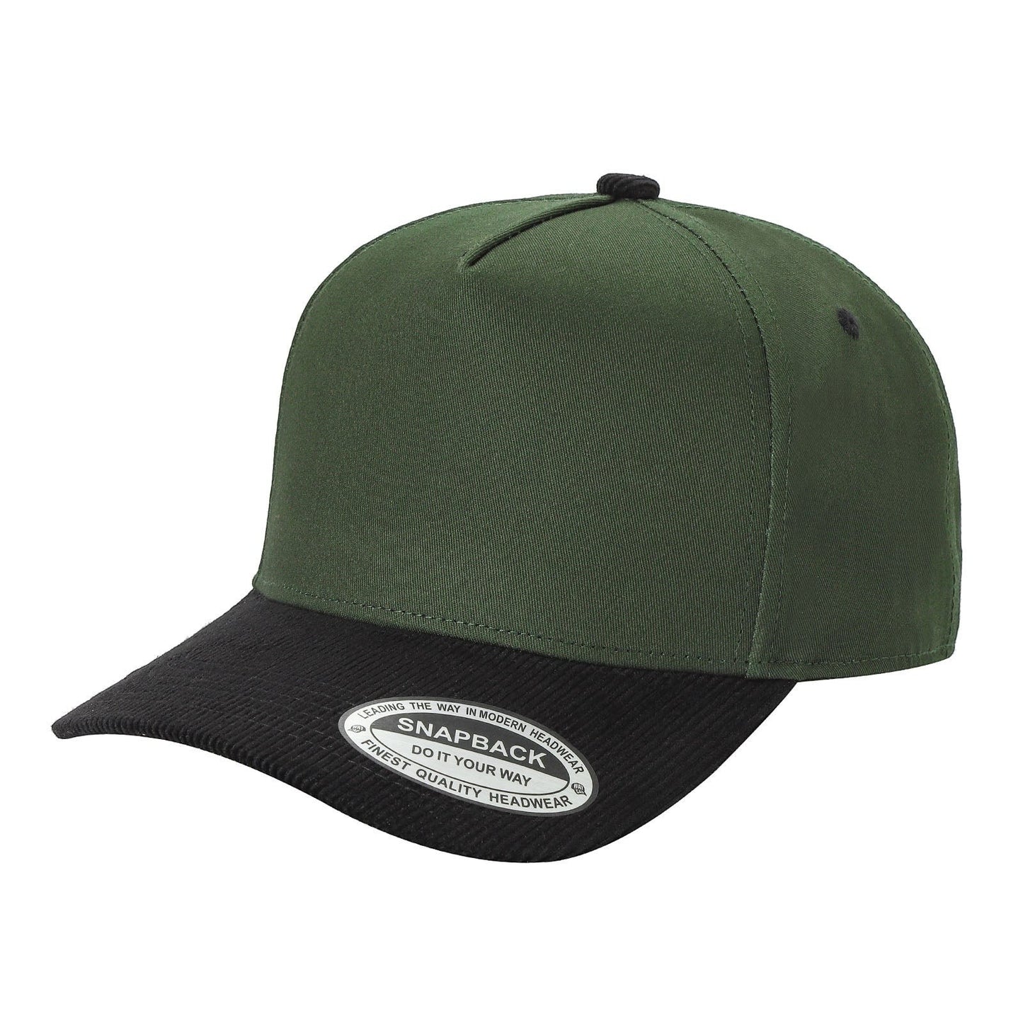 Unbranded 5 Panel Hat with Corduroy Bill