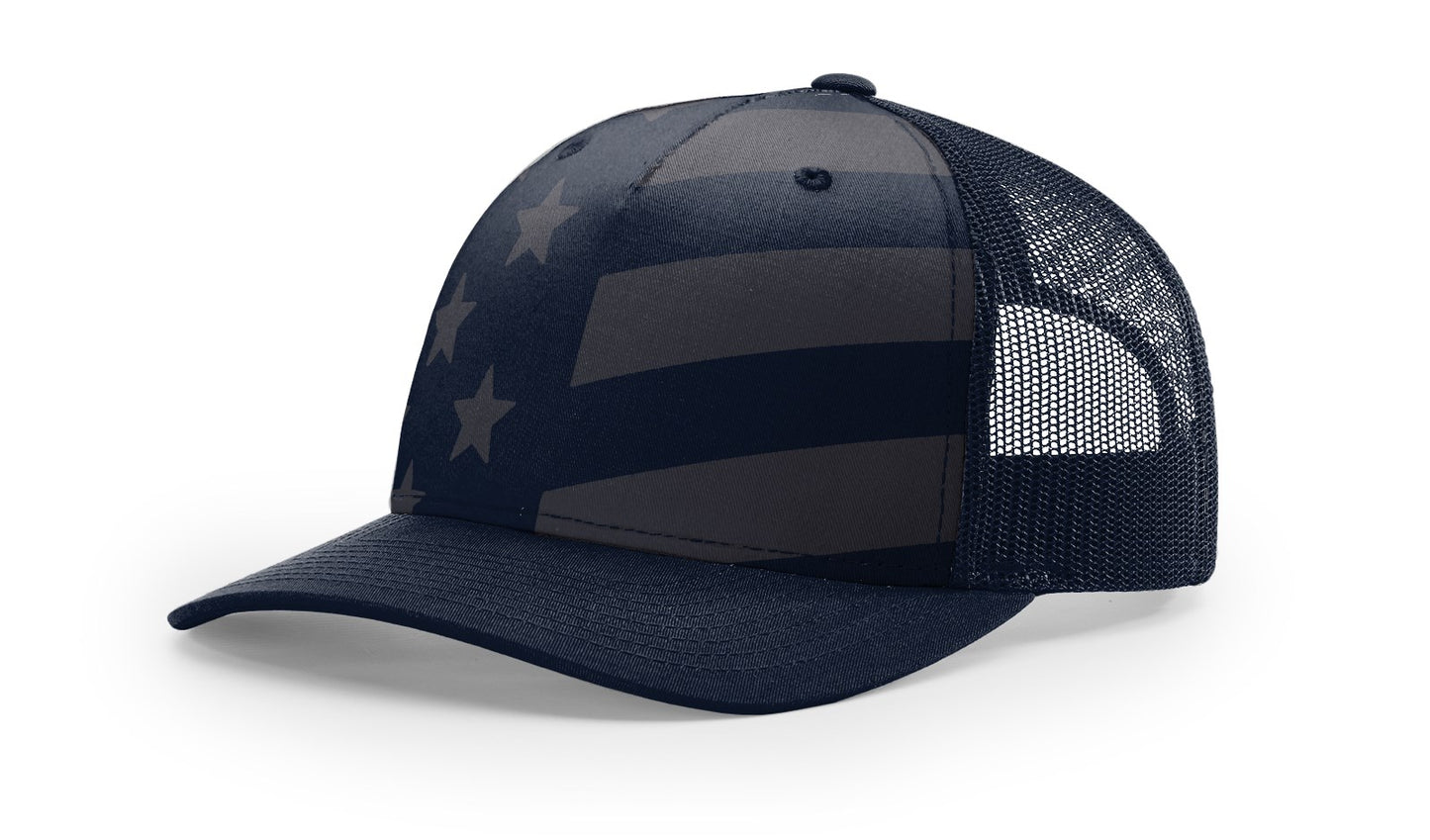 Richardson 112PFP Printed Five Panel Trucker Hat Camo Cap 112 PFP - Blank