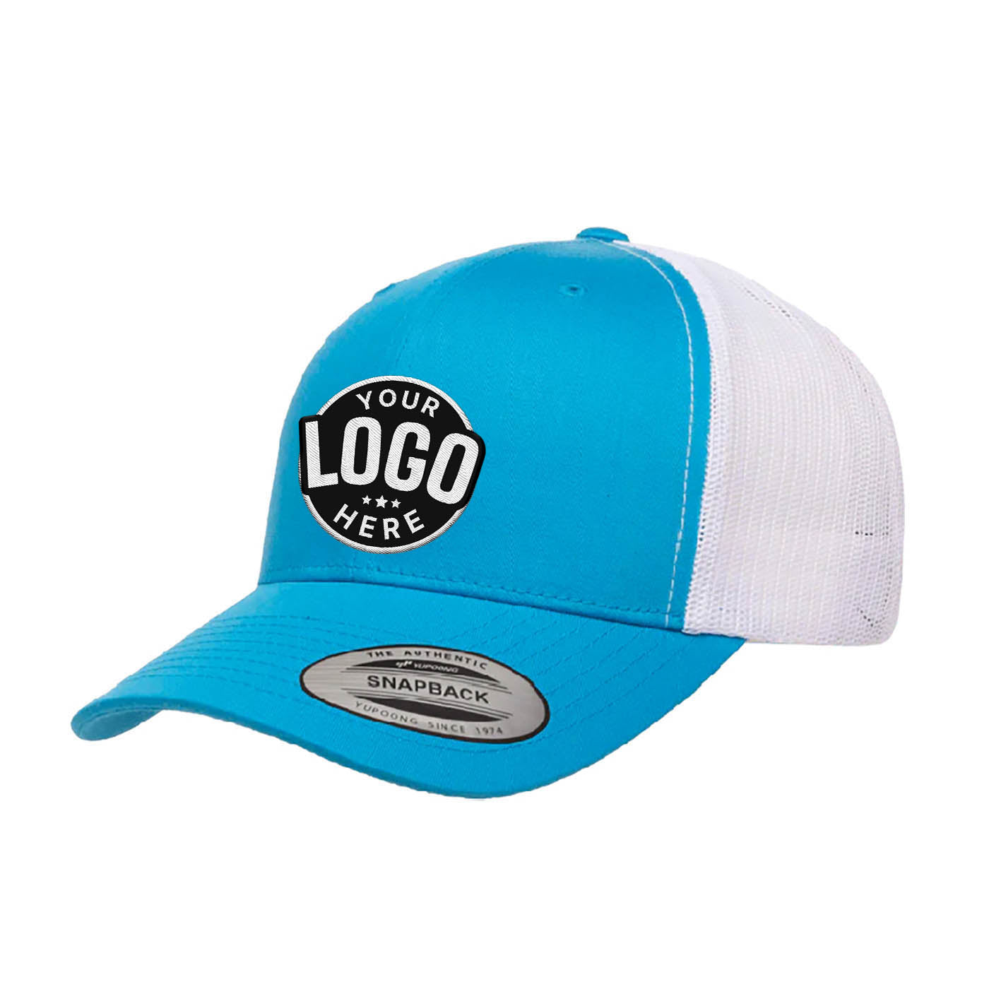 Custom Embroidered Yupoong 6606T Retro Trucker Hat, Mesh Back, 2-Tone Colors, YP Classics