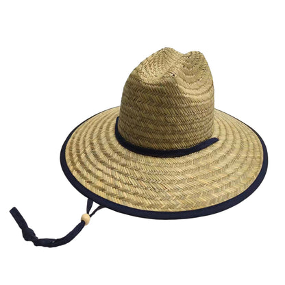 Empire Cove Straw Lifeguard Sun Hats with Cotton Underbrim Coastal Edition