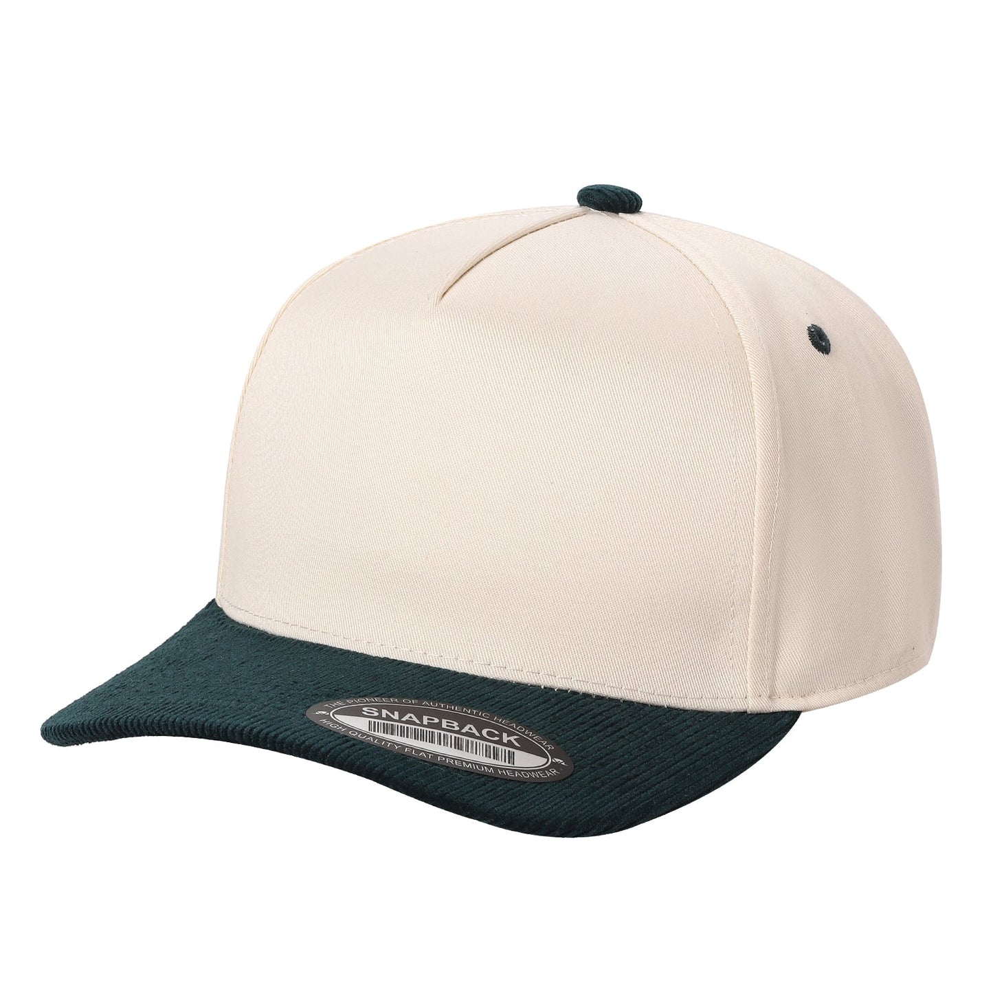 Unbranded 5 Panel Hat with Corduroy Bill