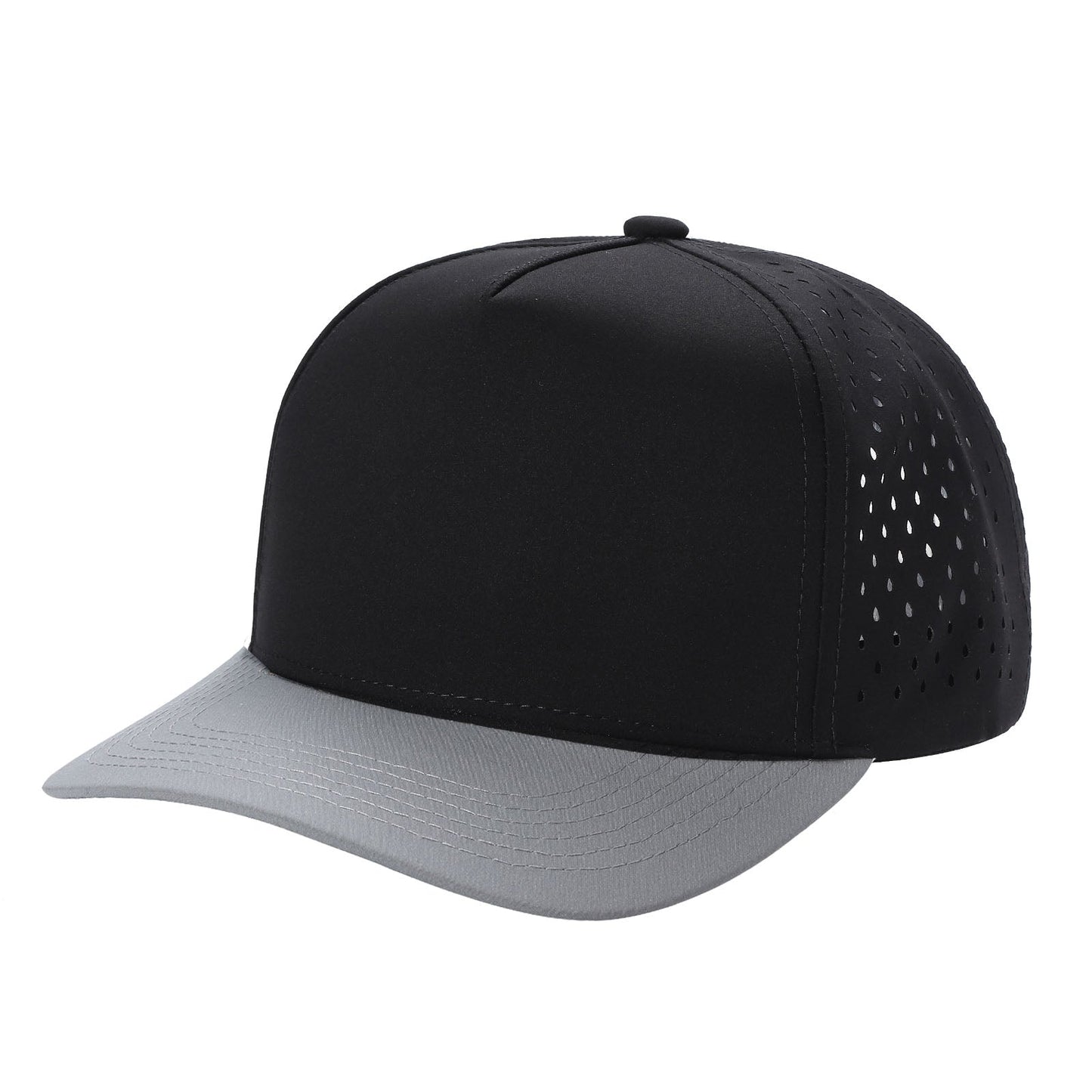 Unbranded 5 Panel Perforated Laser Mesh Hat Waterproof Cap