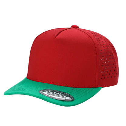 Unbranded 5 Panel Perforated Laser Mesh Hat Waterproof Cap