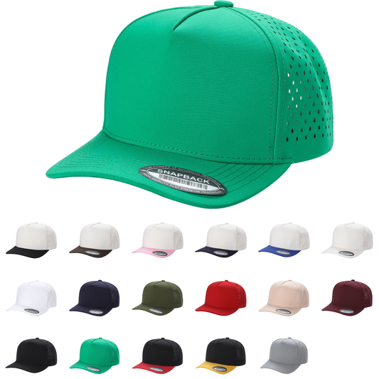 Custom Patch Unbranded 5 Panel Perforated Laser Mesh Hat Waterproof Cap - Star Hats & Embroidery