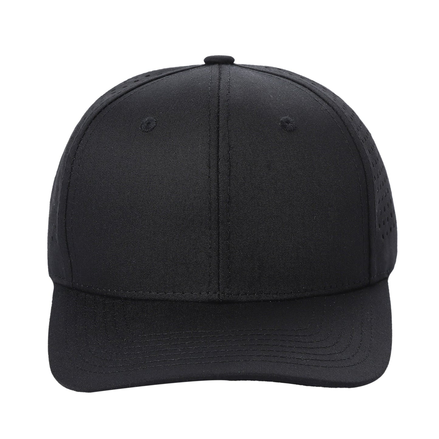 Unbranded 6 Panel Perforated Hat Laser Vented Cap