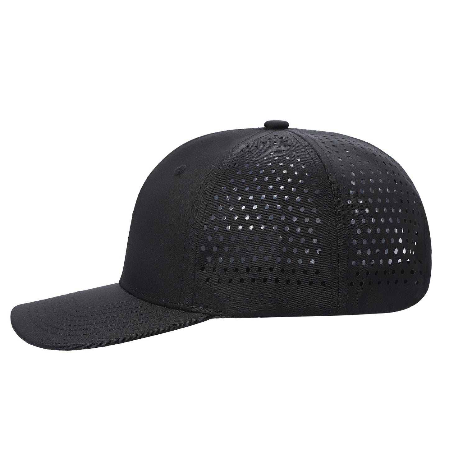 Unbranded 6 Panel Perforated Hat Laser Vented Cap