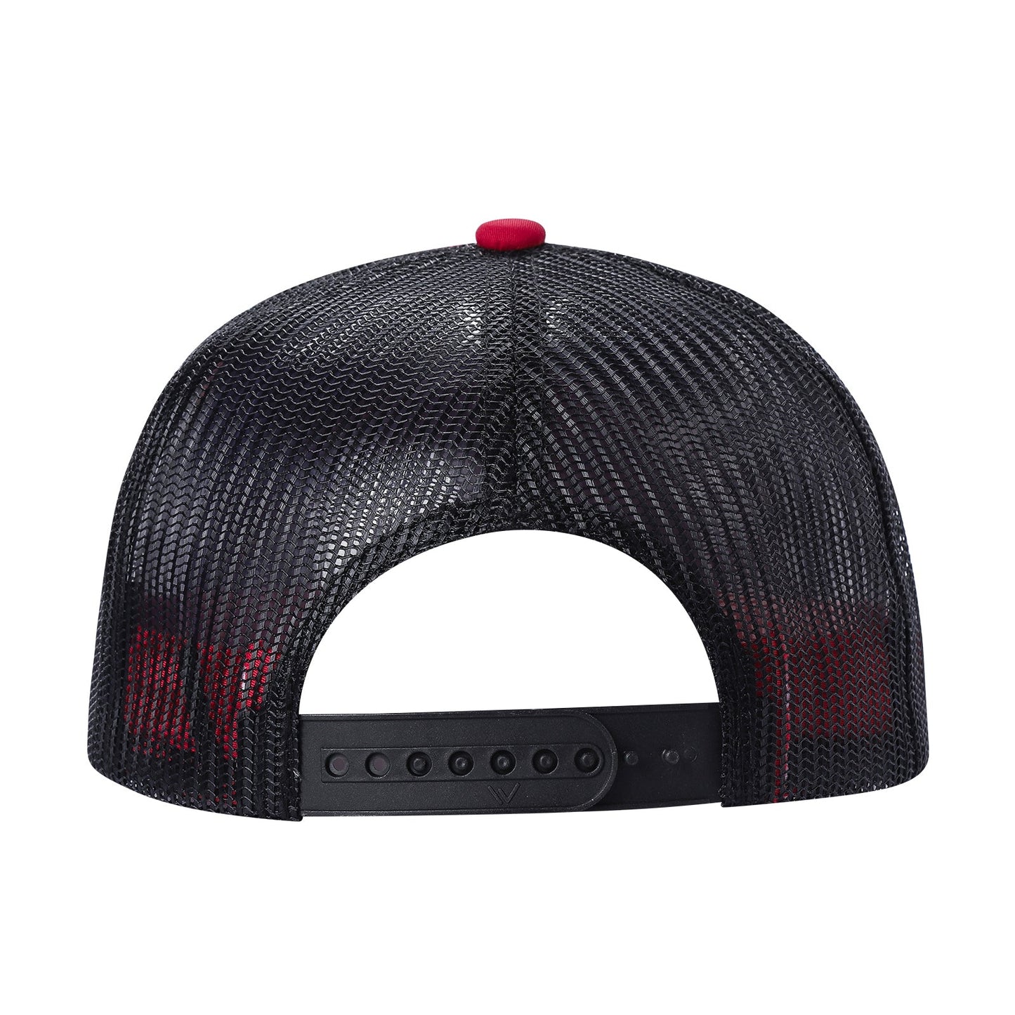 Unbranded 7-Panel Trucker Flat Bill Hat, Blank 7 Panel Mesh Back Cap