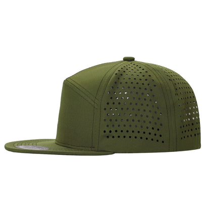 Unbranded 7 Panel Perforated Hat Laser Vented Cap