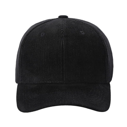 Unbranded Corduroy Baseball Cap with Buckle Closure
