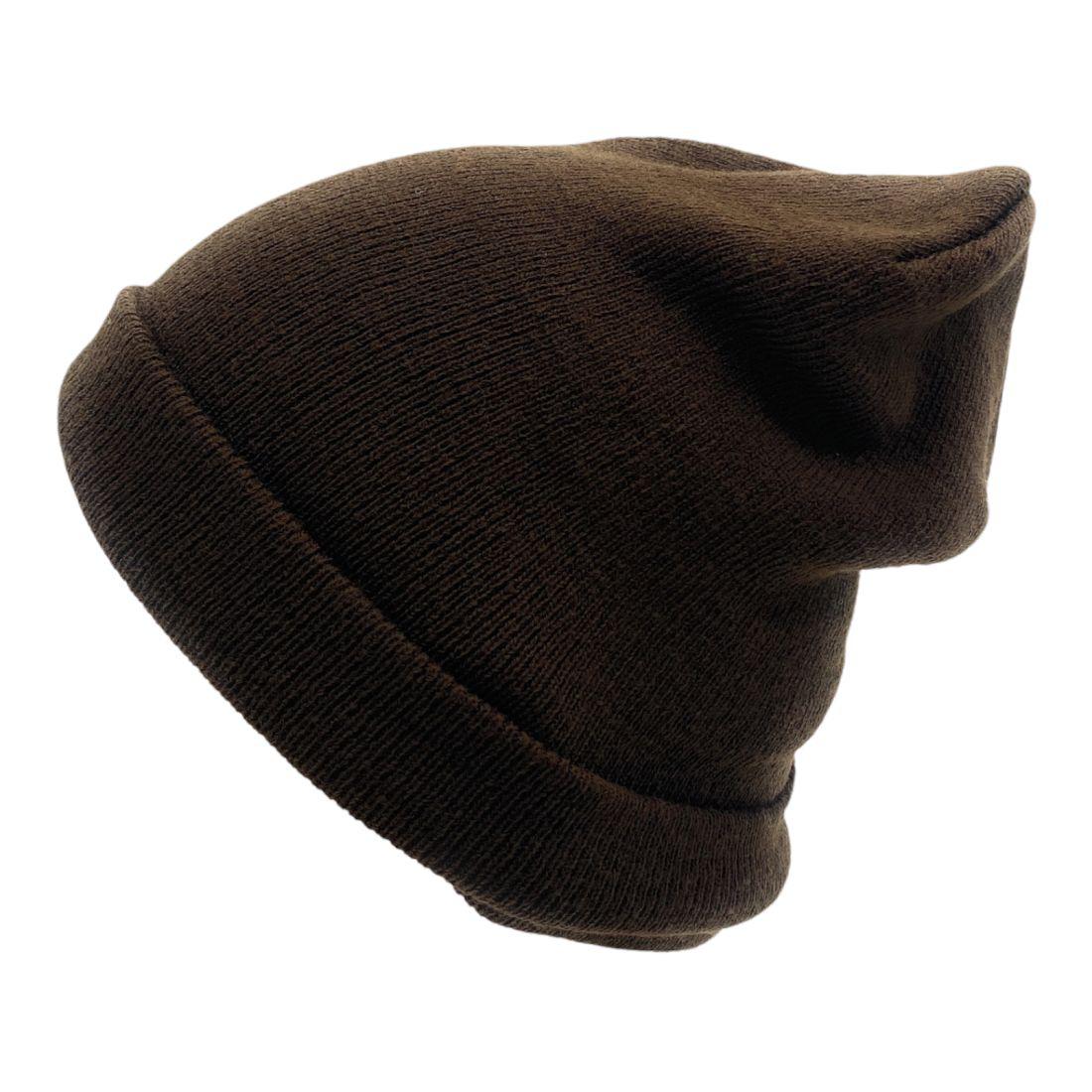 Beanies Caps Toboggan Cuffed Soft Knit in Bulk Multi-Color Plain Blank Wholesale Lot