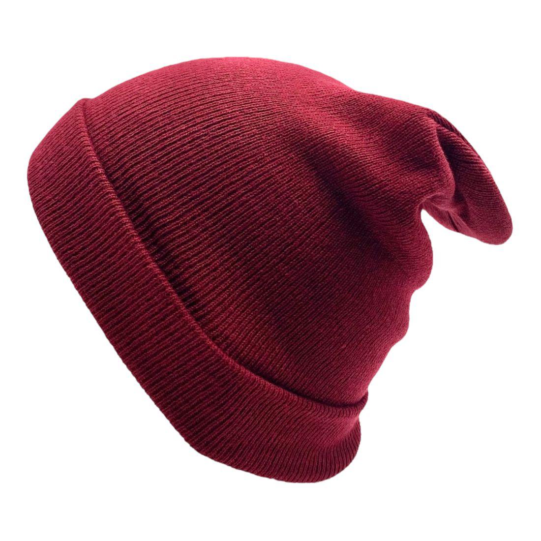 Beanies Caps Toboggan Cuffed Soft Knit in Bulk Multi-Color Plain Blank Wholesale Lot