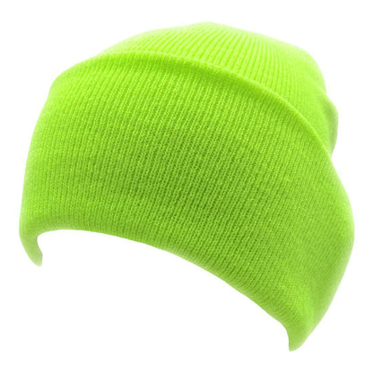 Beanies Caps Toboggan Cuffed Soft Knit in Bulk Multi-Color Plain Blank Wholesale Lot